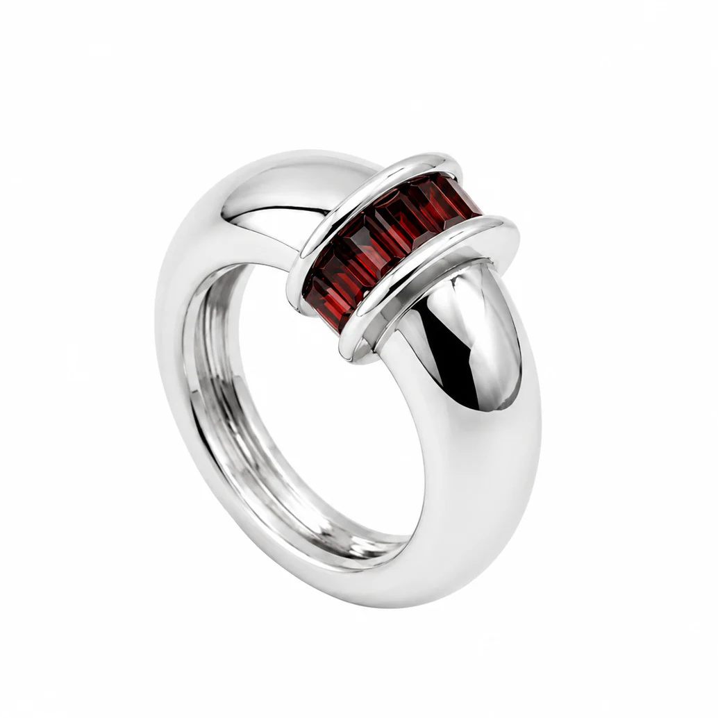 Courtney Dome Baguette Ring - Image 12