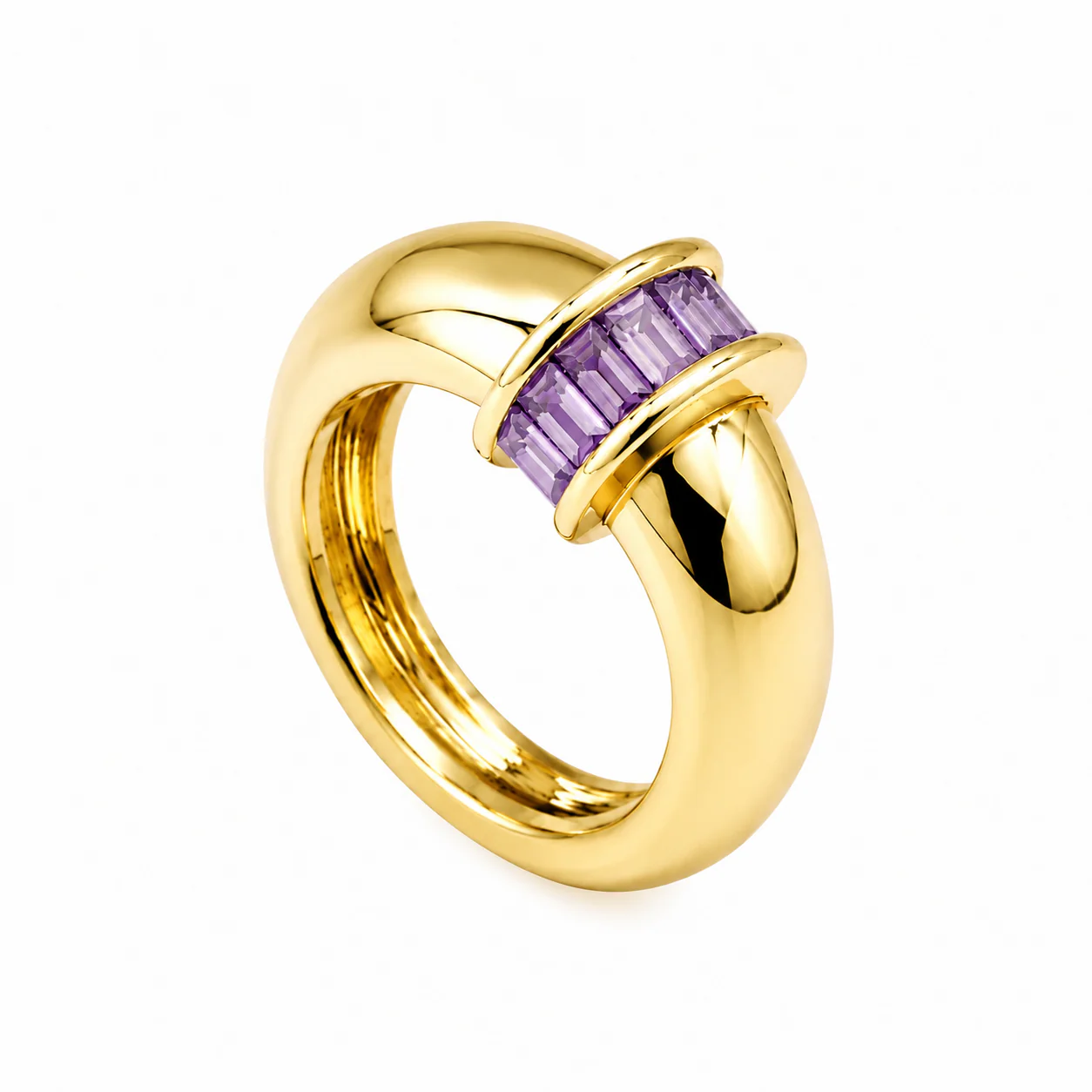 Courtney Dome Baguette Ring - Image 20