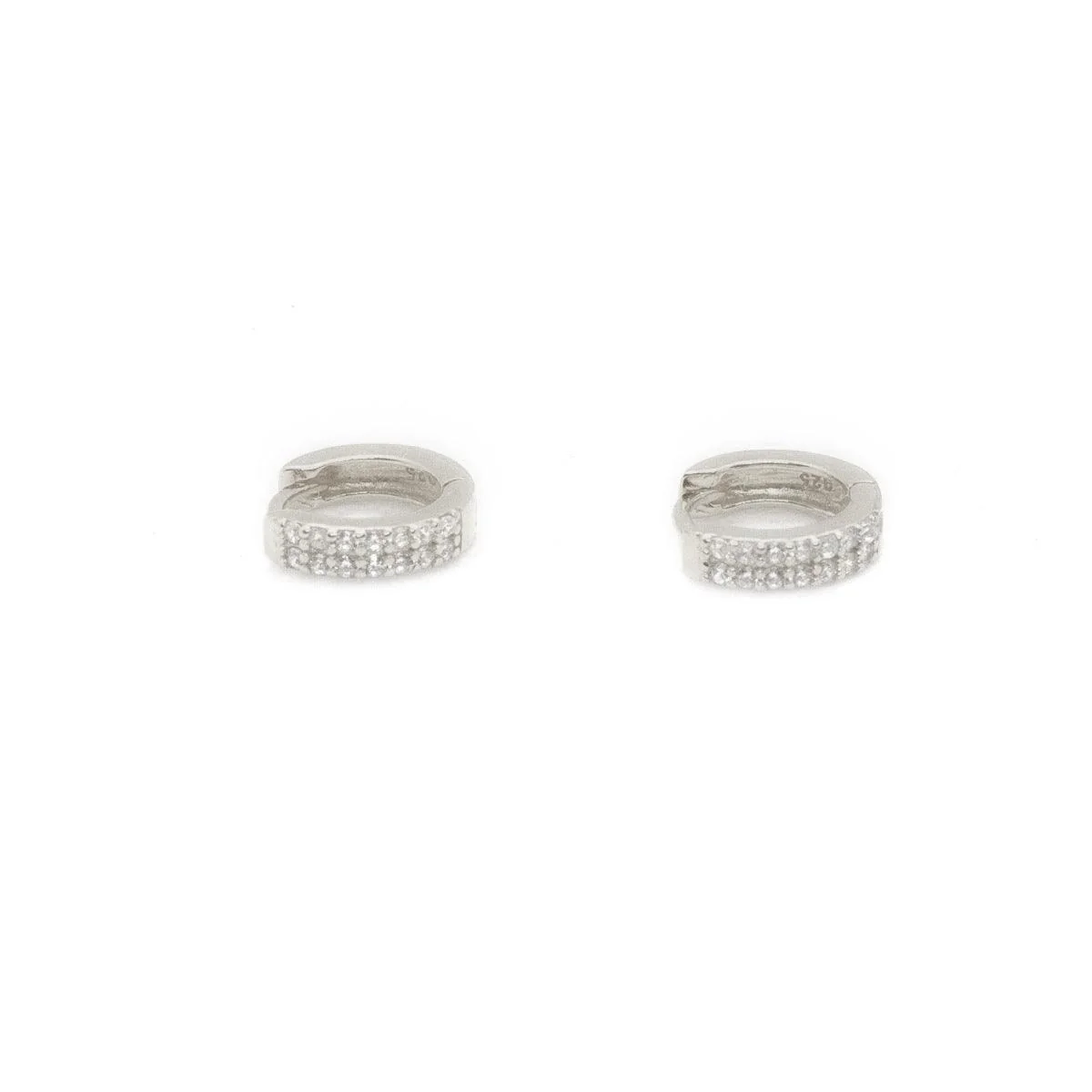 Anouk Double Huggie Hoops - Image 3