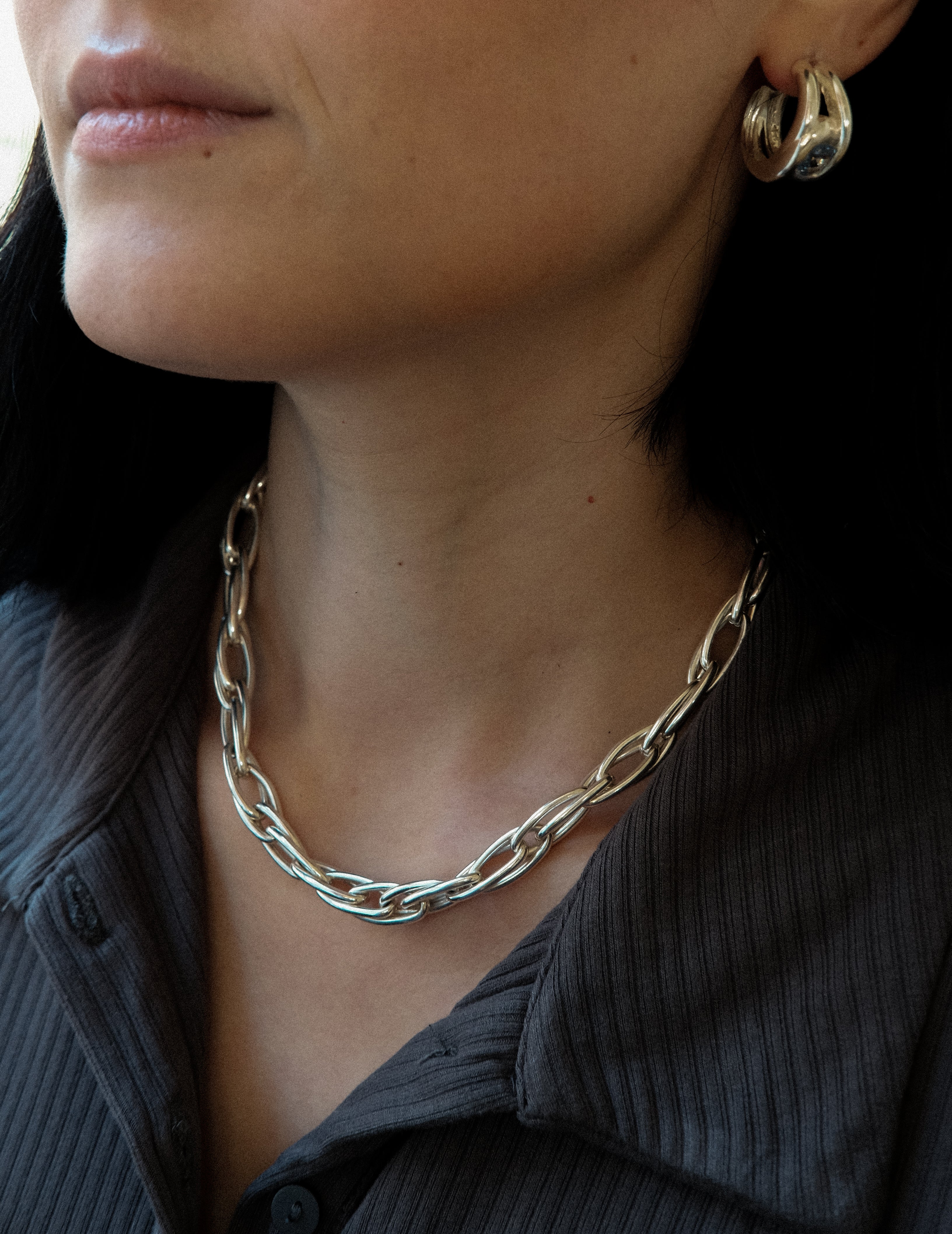 Link Stone Hoops - Image 5
